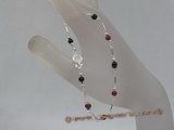 hbr005 sterling 4mm agate seed beads bracelet for holiday