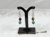 he001 gem stone sterling dangle FIESTA  Earrings