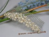 hj007 crystal and pearl Bridal Comb jewelry