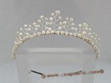 hj012 Gorgeous pearl Princess Tiara