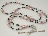 holder008 Handcrafted Shell pearl and facted crystal beaded lanyards cell phone holders