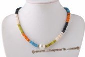 Ipn005 Hand-crafted Colorful Beach Island Shell Beads Necklaces
