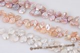 keishi036 Good quality 11-16mm side-drilled reborn pearl strand