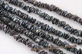 keishi044 Black centre drilled freshwater reborn keshi pearl strand,11-14mm