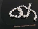 keshi02 Long dirlled silver white colored keishi pearls wholesal