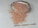 lpb005 100PCS 6*8mm AAA pink rice-shape freshwate loose pearl wholesale
