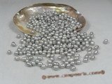 lpb012 100PCS 6-7mm grey rice-shape loose pearl wholesale