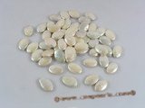 lpb014 20pcs 12*17mm oval undrilled coin loose pearl beads