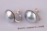 mbpe002 Wholesale 925silver mabe pearl clip screwback earring jewelry