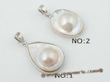 mbpp018 Wholesale couture designer sterling silver Mabe pearl enhancer