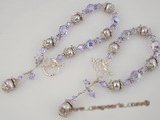 mdj007 SALE Austria Crystal&pearl Matching Mother Daughter Bracelet Set