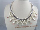 MPN010 Handcrafted 6-7mm potato freshwater pearl necklace