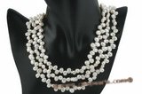 mpn199 Fashion 7-8mm white freshwater nugget pearl costume necklace on sale