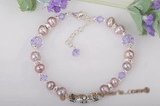 Nbr006 "Mom" pearl name bracelet in wholesale