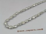 ngs016 5strands 8-9mm grey nugget Freshwater pearls