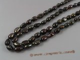 ngs019 5strands 7-8mm brown nugget Freshwater loosen pearls strands