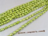 ngs025 Green 10-11mm Baroque nugget pearls bead strand on sale