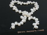 nss01 5strands nature white 6-7mm side_dirlled nugget pearls