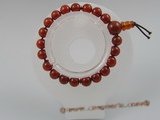 pb003 8mm Stunning Red Agate Gemstone Stretch Healing Bracelet