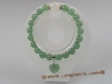 pb005 stuning 8mm Green Aventurine elastic Power bracelets