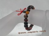 pb026 Natural Stone Power Bead Bracelet - Carnelian