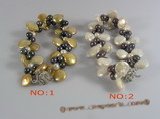 pbr052 12mm side-dirlled coin pearl bracelet wholesale