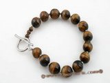 pbr241 10mm round tiger's eye  gemstone  bracelet in wholesale