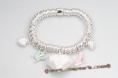 Pdbr006 Silver-tone Ring & Pandora 

Charm Elastic Bracelet