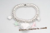 Pdbr006 Silver-tone Ring & Pandora 

Charm Elastic Bracelet