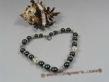 petc007  Elegant south sea pearl and crystal  fitting pet necklace