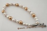 petc010  Elegant south sea pearl and cultured pearl pet necklace