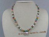 pn211 multi-color nugget freshwater pearl single necklace wholesale