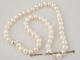 pn282 freshwater rounder potato pearl necklace factory price selling,8-9mm