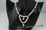 pn354 7-8mm freshwater potato Pearl Princess necklace in wholesale