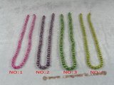 pps011  Five strands dye color 5-6mm potato shape cultured pearls strands
