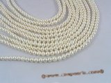 pps025 Five strands 5.5-6.5mm shiny small potato freshwater pearl strand