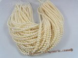 rounds04 White 5.5-6mm round freshwater pearl strands in wholesale