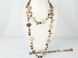 rpn212 off sale square jasper matching black agate daily wearing rope necklace