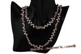 rpn277 Design style low quality side drilled pearl clearance long necklace