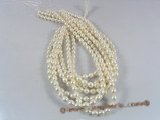 rs15 natured white 7.5-8.5mm rice shape cultured pearl beads strands