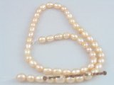 rs02 five strands 6-7mm nature pink rice- shape pearls
