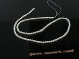 rseed002 3-4mm AA Garde Small Off Round  seed Pearls strands wholesale