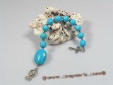 ryc005 Sacred 8mm turquoise One Decade Rosary pocket Chaplet