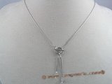 sc006 18inch 925 Sterling silver box chain with pendant mounting