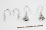 sem087 Sterling Silver Ear Hooks mounting wholesale