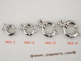 snc003 12mm Sterling Silver Fancy Spring Ring clasp