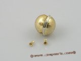 snc024 15mm gold plate ball shape single necklace clasp