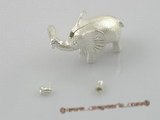 snc025 16*26mm 925silver elephant design single necklace clasp