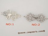 snc031 sterling silver Filigree single necklace clasps in wholesale price