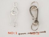 snc047 sterling silver 25*13mm lobster clasps for single necklace